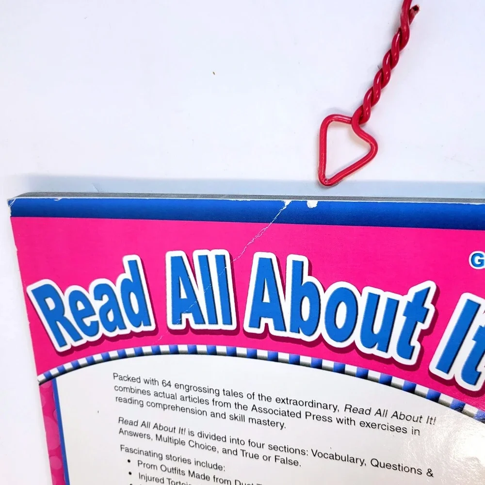 Teacher Created Resources Read All About It! Workbook Grades 6-7 TCR 3970 Book